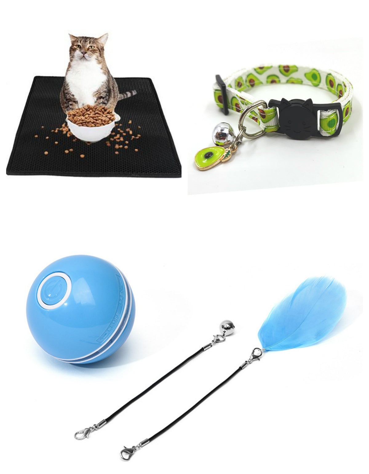 RNox LED Laser Rolling Cat Toy Ball